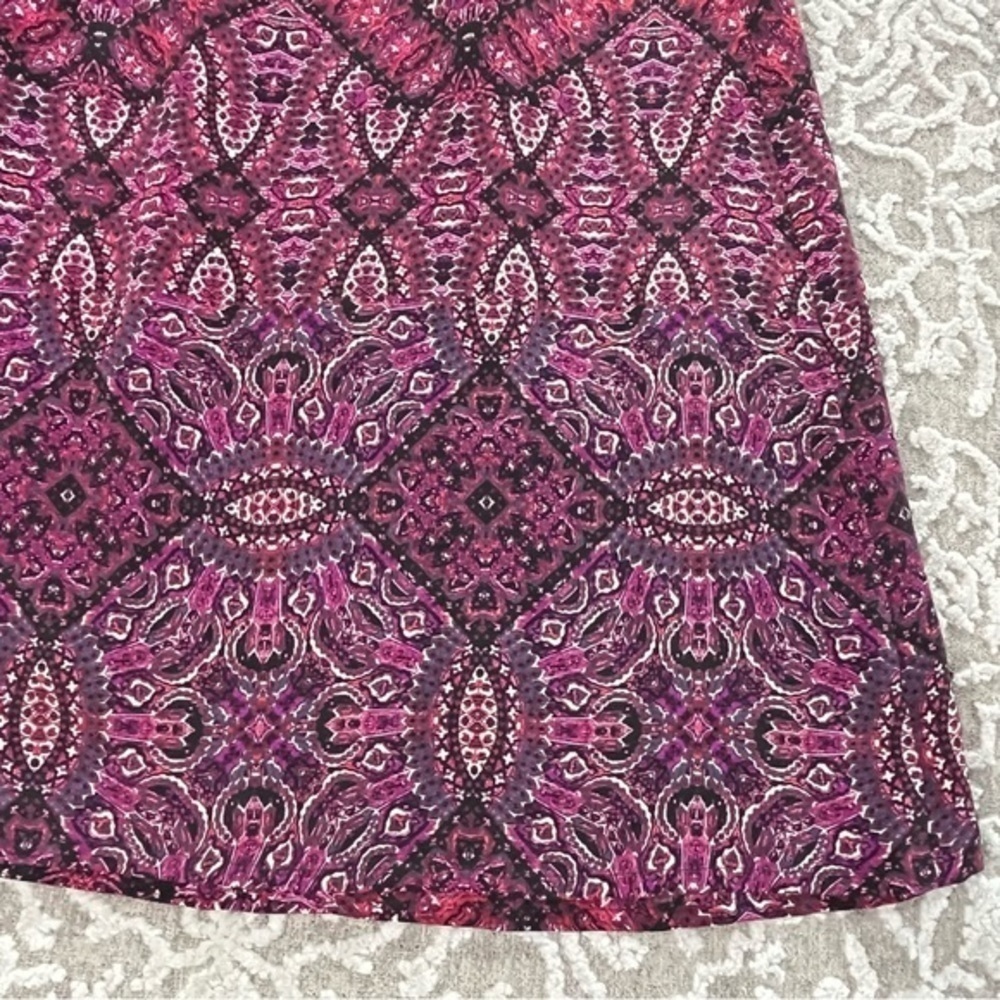 Cynthia Rowley 100% Silk Batik Print Midi Skirt - Picture 7 of 11